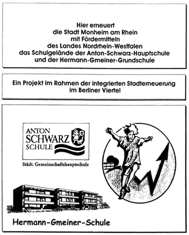 Bauschild Herman-Gmeiner-Schule